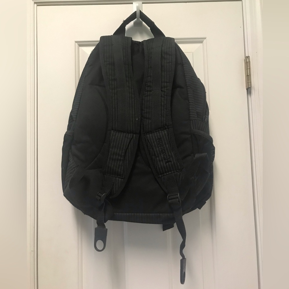 Vintage Hurley Emo Skater Pinstripe Backpack - Picture 3 of 5